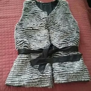 Faux fur vest